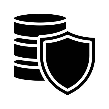 Veri koruma simgesi, vektör çizim  