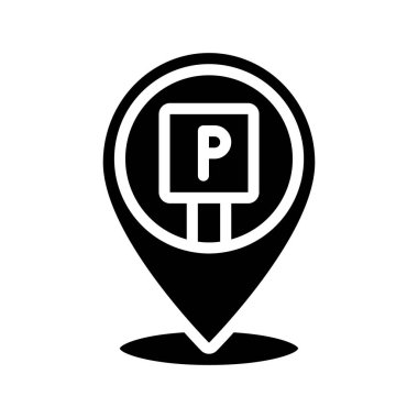 Parking web icon vector illustration