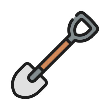 Maça düz simgesi. vektör illüstrasyonu.