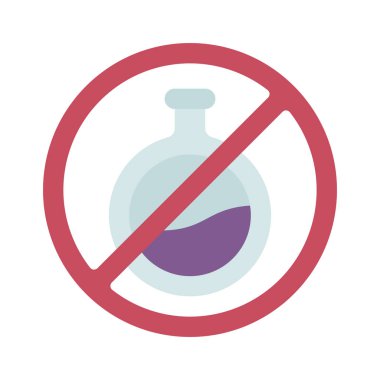 Kimyasal Simge Yok Basit Vektör İllüstrasyonu