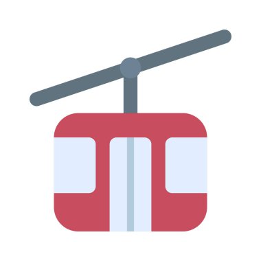 Gondola Simgesi Basit Vektör İllüstrasyonu