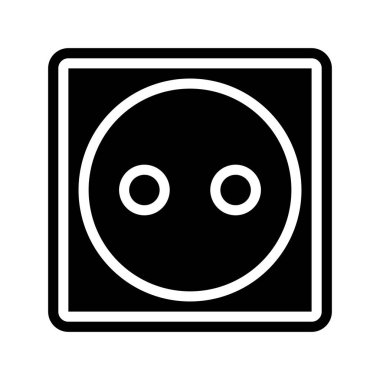 Avrupa Eklenti Simgesi Basit Vektör İllüstrasyonu