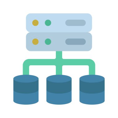 ağ paylaşım simgesi vektör illüstrasyonu. Veri Ağı              