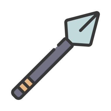 Mızrak Simgesi Basit Vektör İllüstrasyonu