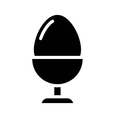 Yumurta Kupası web simgesi vektör illüstrasyonu