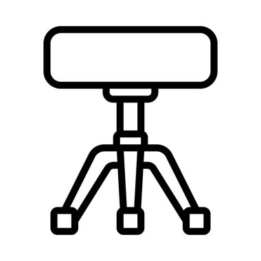  Tabure vektör simgesi, illüstrasyon 