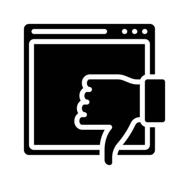 Web sitesi simgesi, vektör illüstrasyonu basit tasarım