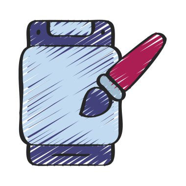 Mobil Uygulama tasarım simgesi, vektör illüstrasyonu basit tasarım