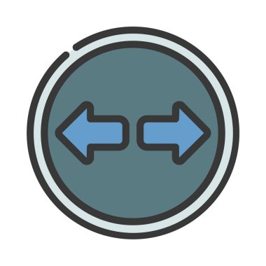 Sinyaller Web simgesi vektör illüstrasyonu döndürülüyor