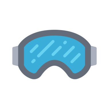 Kayak Gözlüğü ikon vektör illüstrasyon tasarımı