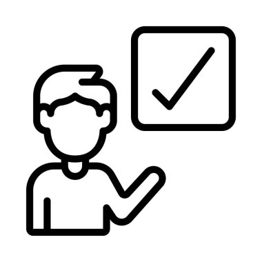 Test Onaylanmış simge vektör illüstrasyon tasarımı