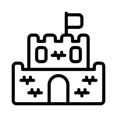 Kale simgesi. Vektör çizim 