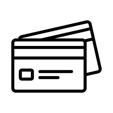 Kredi kartı web simgesi vektör illüstrasyonu