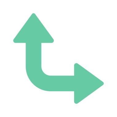 Sağ Yukarı Ok web simgesi vektör illüstrasyonu