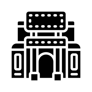 Casino web simgesi vektör illüstrasyonu