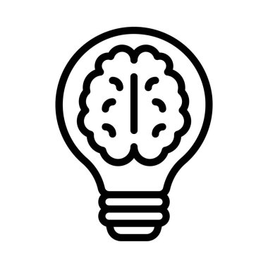 Akıllı Fikir simgesi, vektör illüstrasyonu                                             