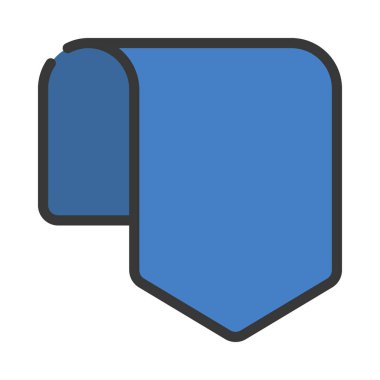 Katlanmış Ok web simgesi vektör illüstrasyonu