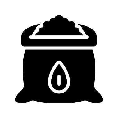 Tohum Torbası web simgesi vektör illüstrasyonu