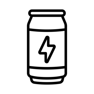 Enerji İçeceği Web simgesi vektör illüstrasyonu