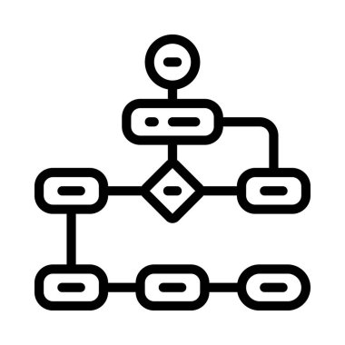 algoritma web simgesi vektör illüstrasyonu