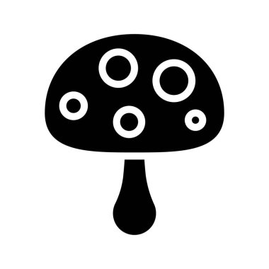 Beyaz arkaplanda mantarın vektör çizimi