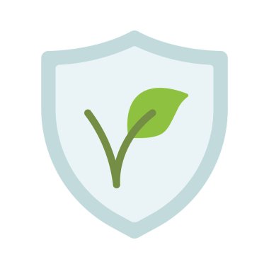 Vegan kalkan basit simgesi, vektör illüstrasyonu