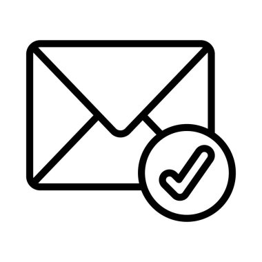 Kapatılan E- posta Simgesi, Vektör İllüstrasyonu