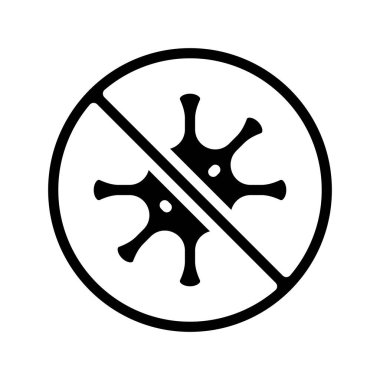 Virüs web simgesi vektör çizimi yok