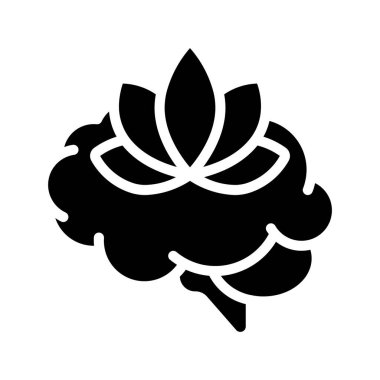 Zihinsel Rahatlama Web simgesi vektör illüstrasyonu