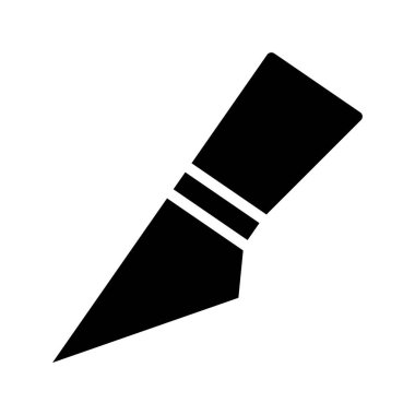 Dilimleme Aracı Simgesi Basit Vektör İllüstrasyonu