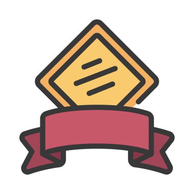 Elmas Sancak simgesi vektör illüstrasyonu 