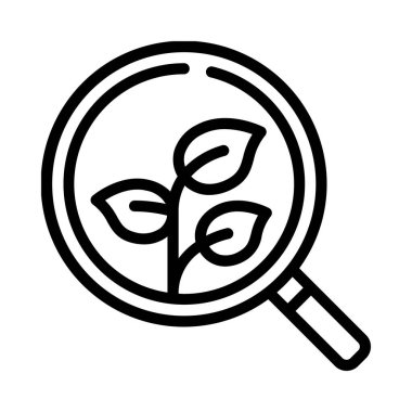 Organik Arama Web simgesi vektör çizimi