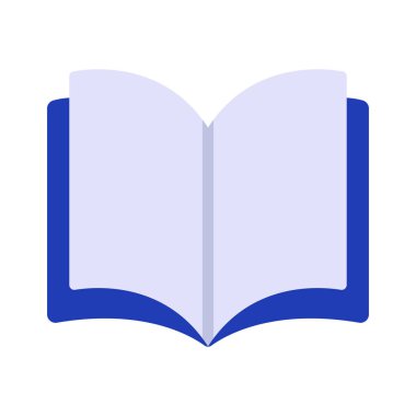 Kitap simgesi aç, vektör illüstrasyonu