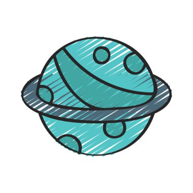 Gezegen web simgesi vektör illüstrasyonu