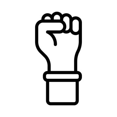 Yumruk Önü simgesi, vektör illüstrasyonu basit tasarım