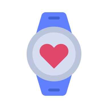  Fitness Smart Watch ikon vektör çizimi 