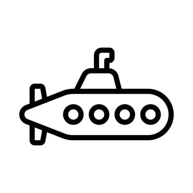 Denizaltı simgesi vektör çizimi