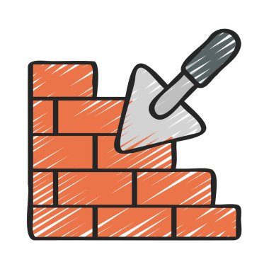 Brick Wall web simgesi vektör illüstrasyonuName