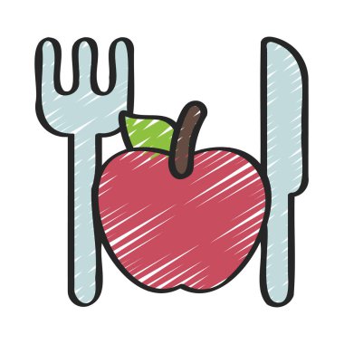 Meyve Diyet Ağı vektör illüstrasyonuName