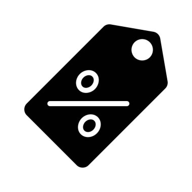 İndirimli Satış Etiketi Web simgesi vektör illüstrasyonu