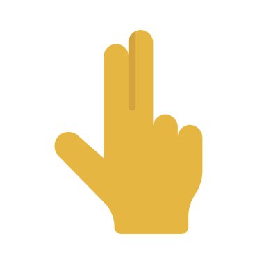 İki Parmak Yukarı Web simgesi vektör çizimi