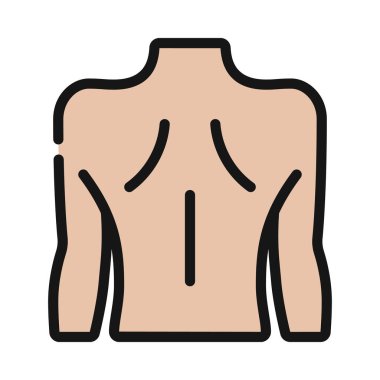 Kadın Arka Ağ ikonu vektör illüstrasyonu