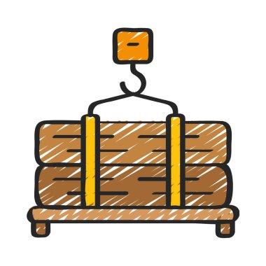 Turna İşlemi düz simge, vektör illüstrasyonu