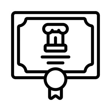 Arkeoloji Derece Web Simgesi Vektör İllüstrasyonu