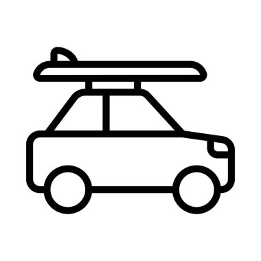 araba simgesi, vektör illüstrasyonu basit tasarım 