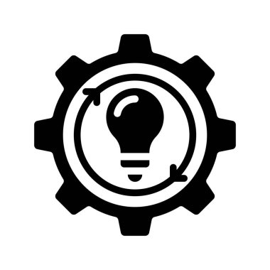 Fikir Oluşturma web simgesi vektör çizimi