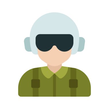 Pilot web simgesi vektör illüstrasyonu