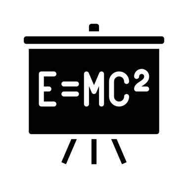 Denklem Çubuğu Simgesi Basit Vektör İllüstrasyonu