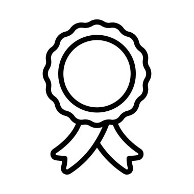 Kurdele Ödülü izole edilmiş ikon vektör illüstrasyon tasarımı         