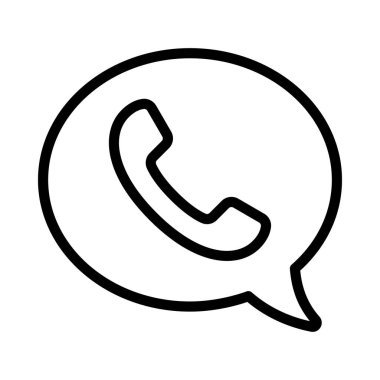 Telefon İleti Web simgesi vektör çizimi